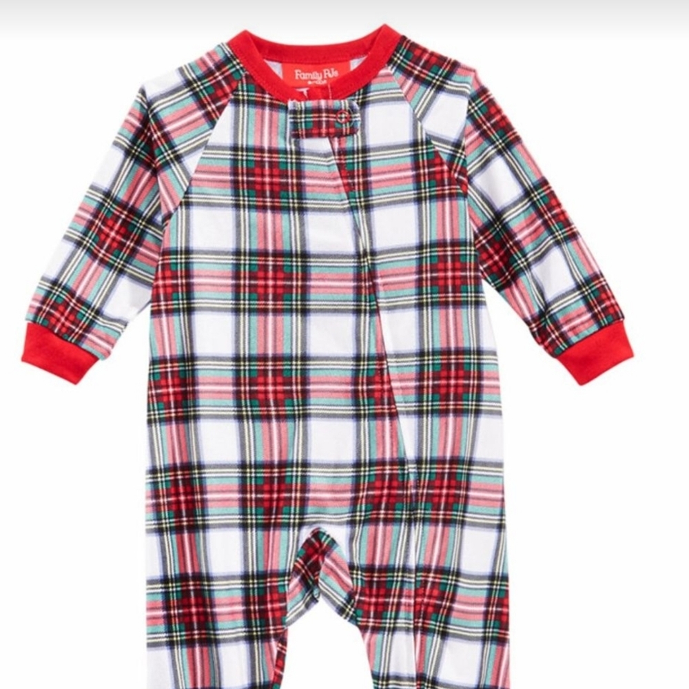 Infant Stewart Plaid Footed Pajama